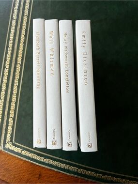 Hardcover Set of Classic Books Dickinson, Longfellow, Whitman, Browning
